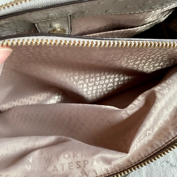 ♠️Kate Spade Bristol Drive Ostrich Loden Satchel Bag♠️  NWOT - with COA - Picture 6 of 13